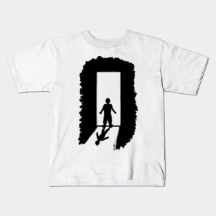 The Man at the Door Hand-drawn illustration Kids T-Shirt